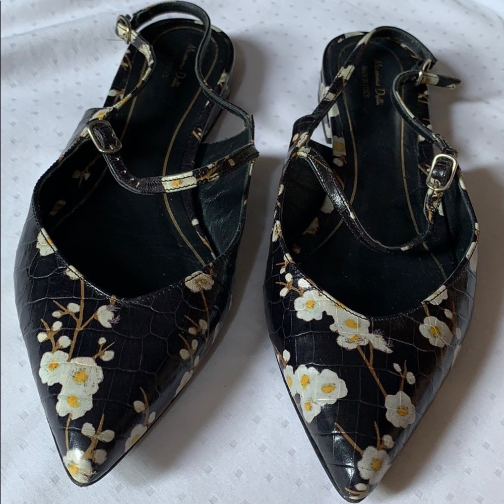 Massimo Dutti limited edition flower shoes